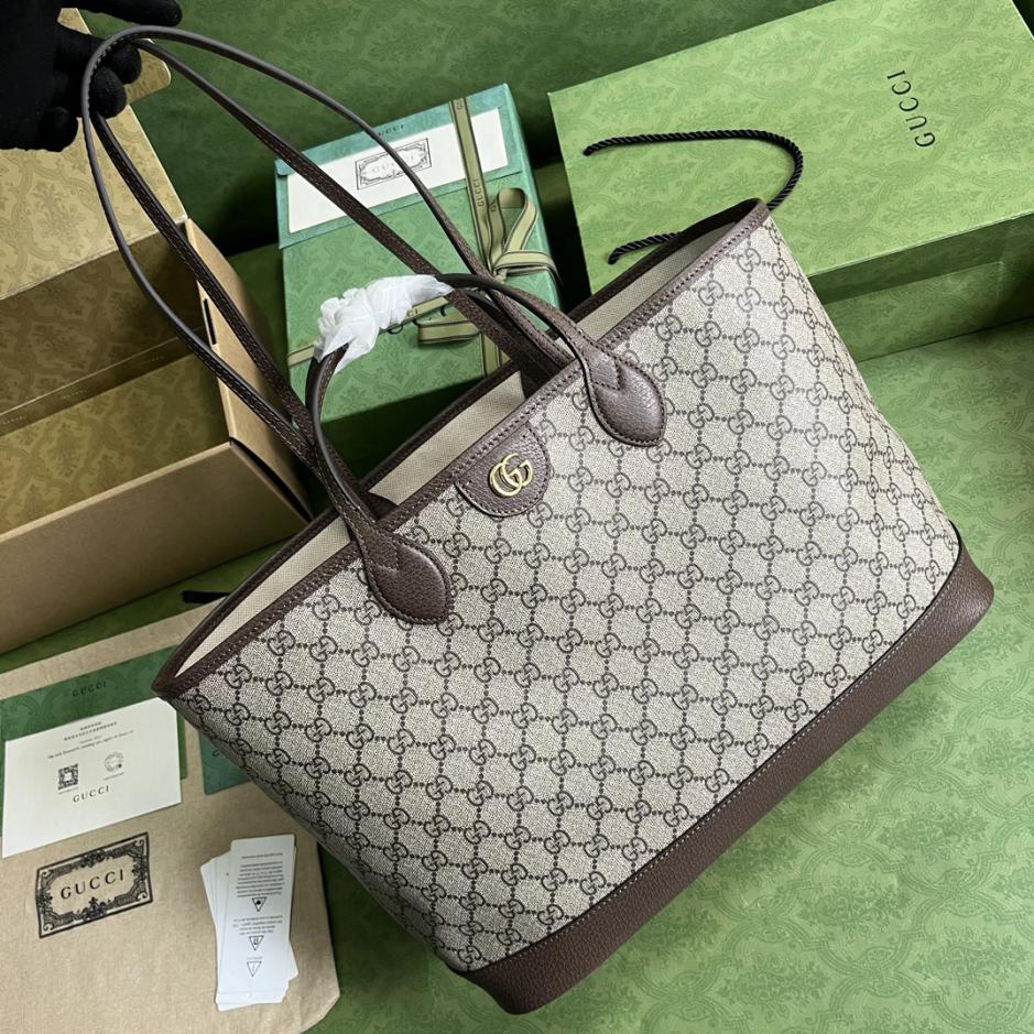 Con set completo di confezione originale in scatola verde Borsa tote media della serie Ophidia