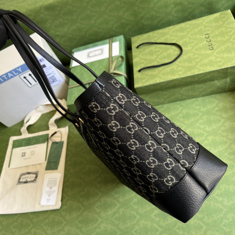 Con set completo di sacchetti regalo verdi originali Gucci Denim Series