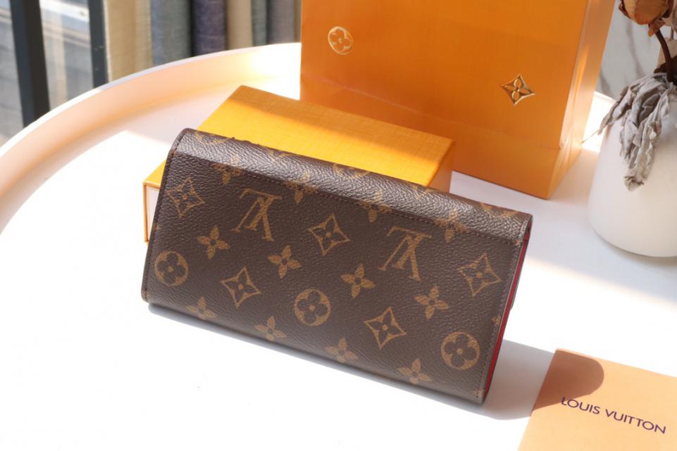 Portafoglio lungo LOUIS VUITTON SARAH con flip