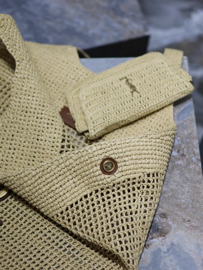 Borsa shopping SAINT LAURENT ICARE in tessuto