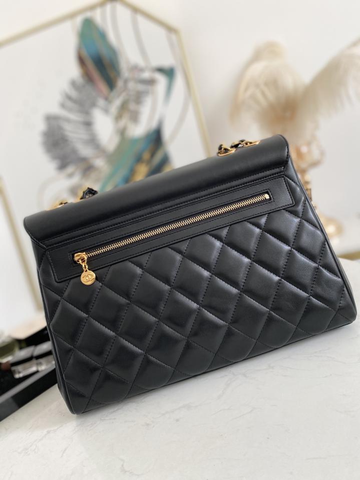 CHANEL nuova borsa a spalla singola con doppia catena