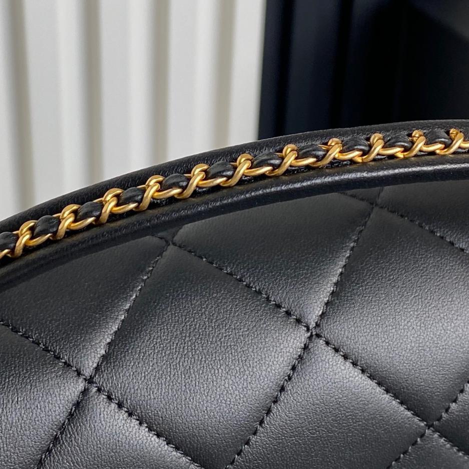 Chanel 25C serie inizio primavera cf borsa con manico in corda intrecciata AS5317 pelle di agnello