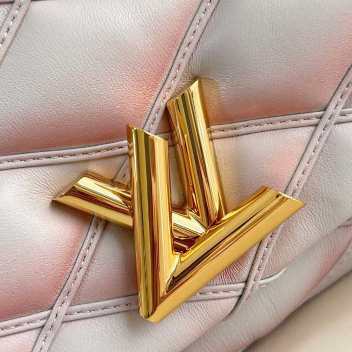 Louis Vuitton top ordine originale M22891 bianco sporco M14282 twist Borsa media Nicolas Ghesquière GO-14 (8EC9)