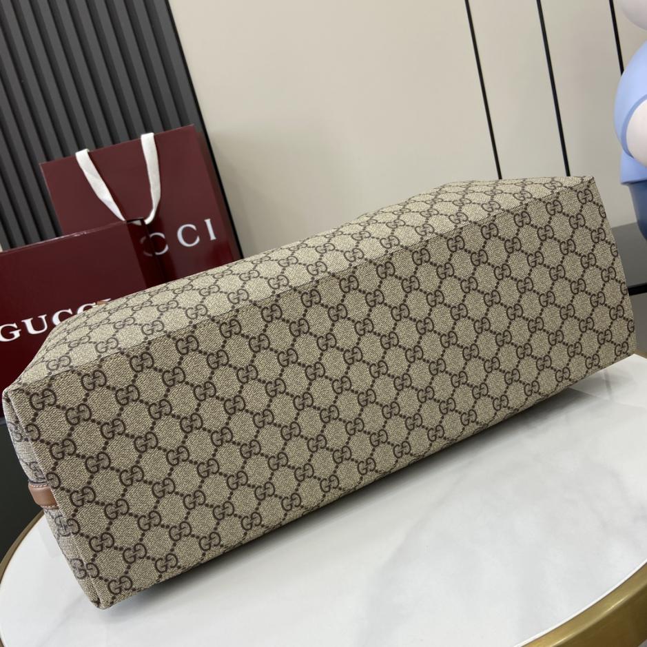 Con borsa regalo verde originale] Borsa tote grande serie Gucci GG Emblem