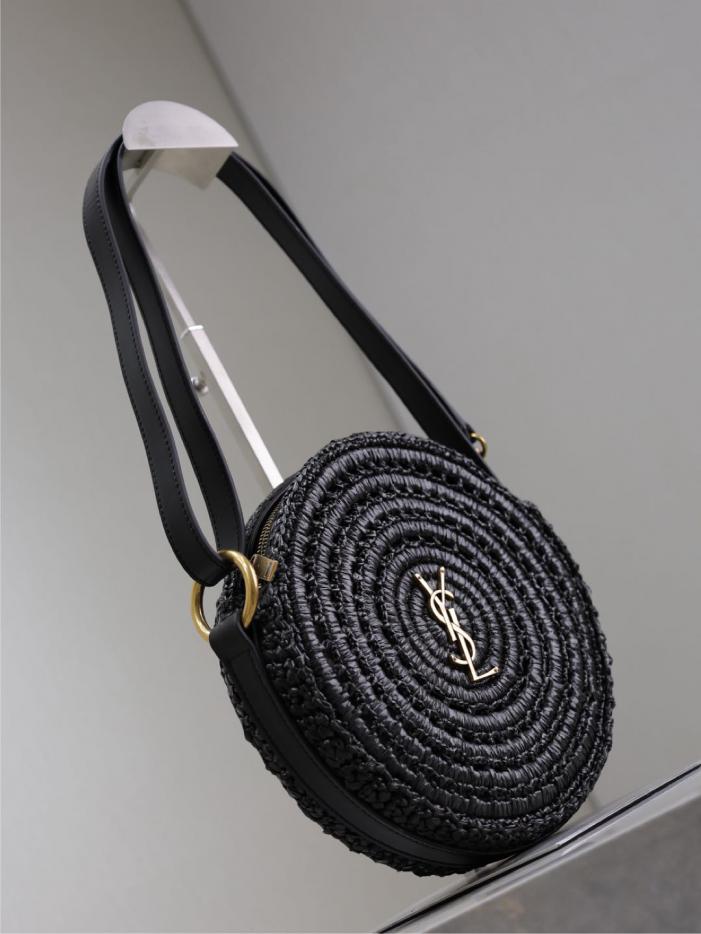 Borsa tonda intrecciata SAINT LAURENT