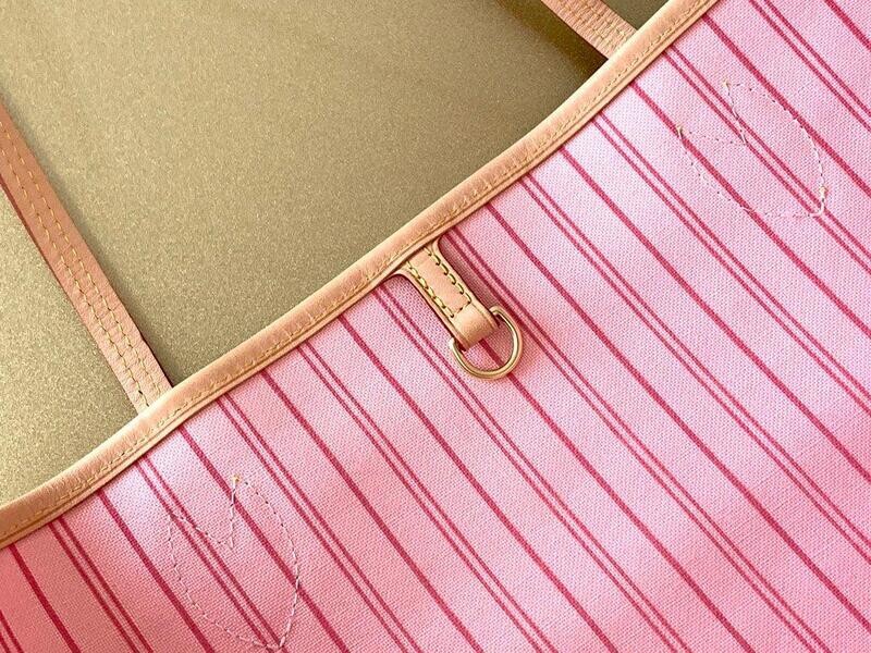 Louis Vuitton Neverfull MM in Tela Damier Azur - Rosa Ballerina