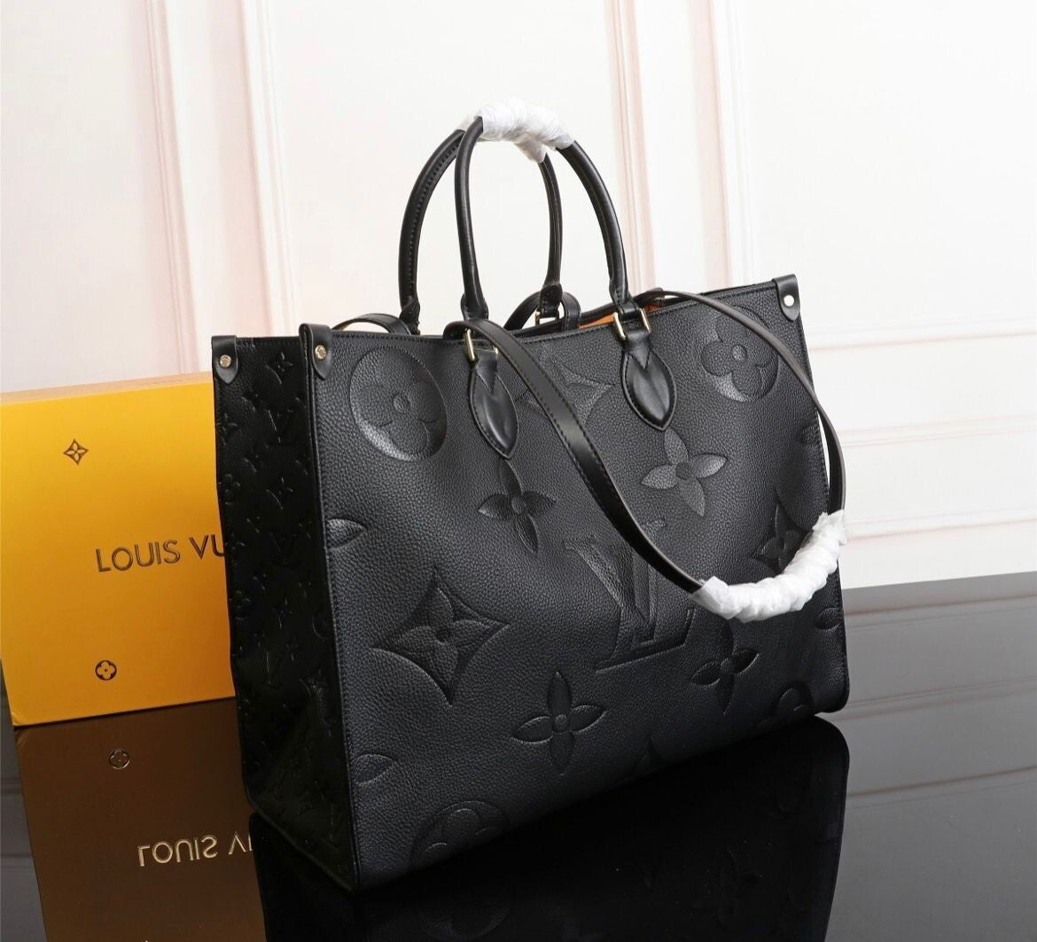 Louis Vuitton OnTheGo MM in Pelle Monogram Empreinte - Nero