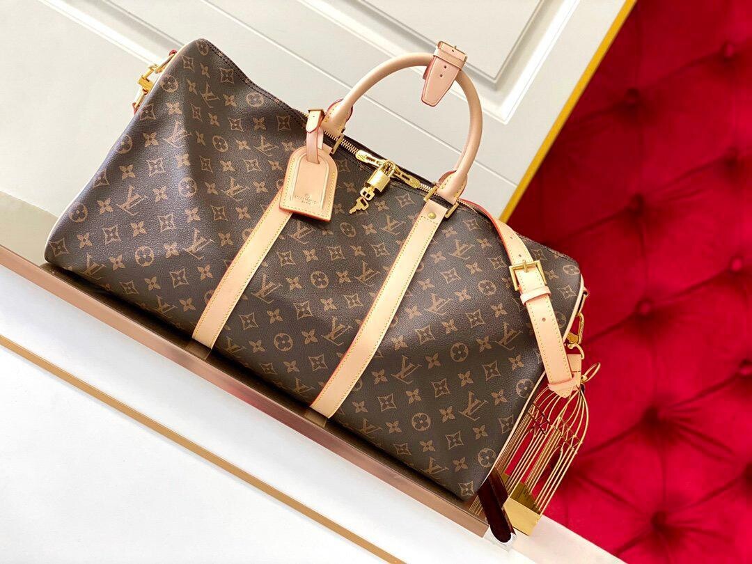 Louis Vuitton Keepall Bandoulière 55 in Tela Monogram - Icona del Viaggio