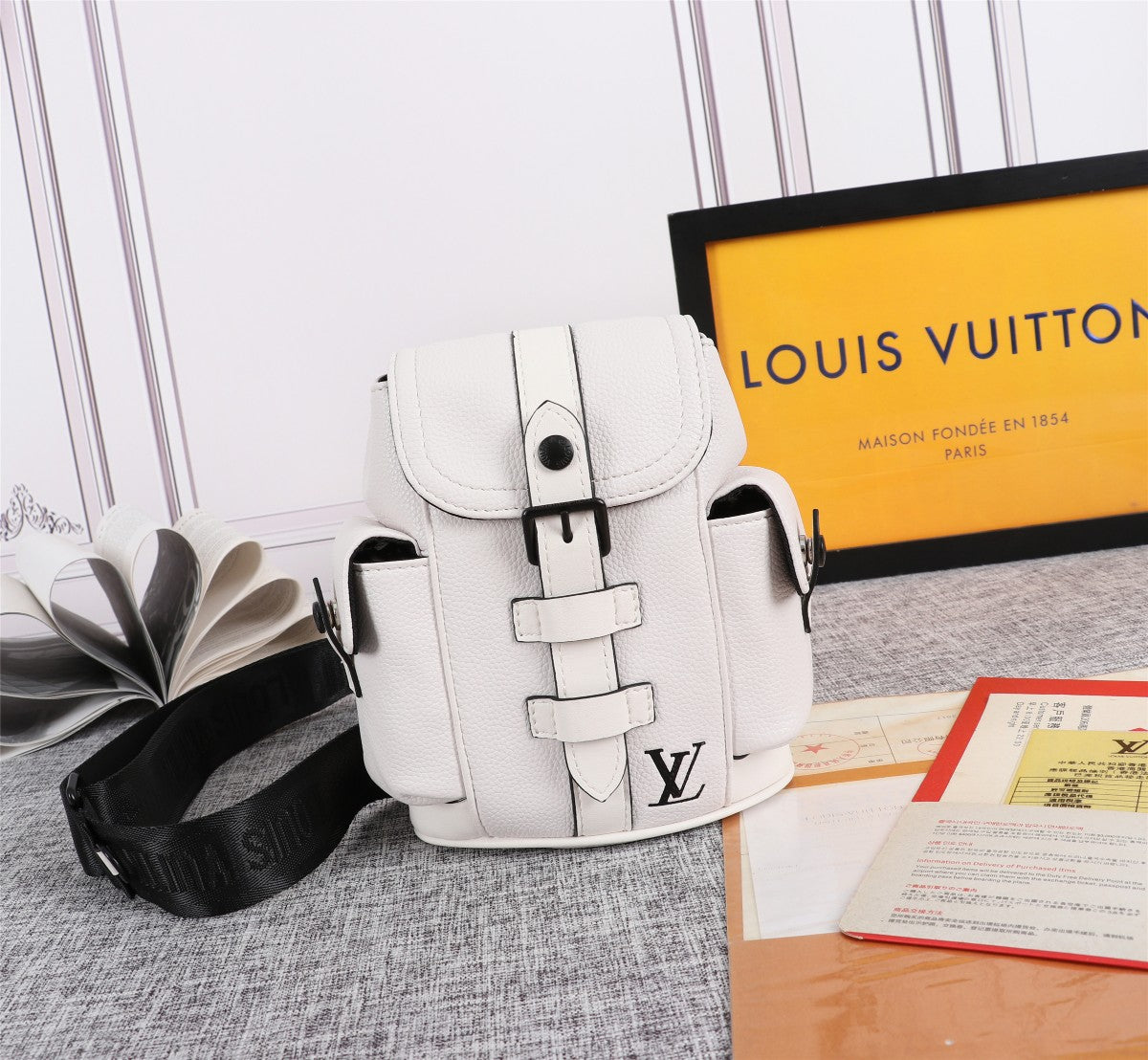 Louis Vuitton Zaino Mini in Pelle Bianco