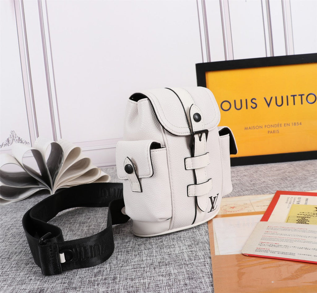 Louis Vuitton Zaino Mini in Pelle Bianco