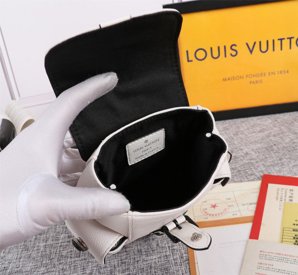 Louis Vuitton Zaino Mini in Pelle Bianco