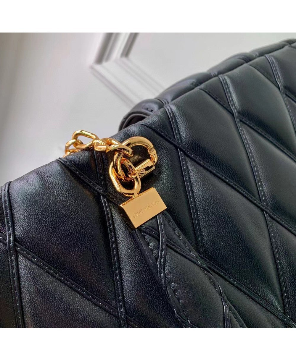 Louis Vuitton GO-14 GM in Pelle Trapuntata - Nero