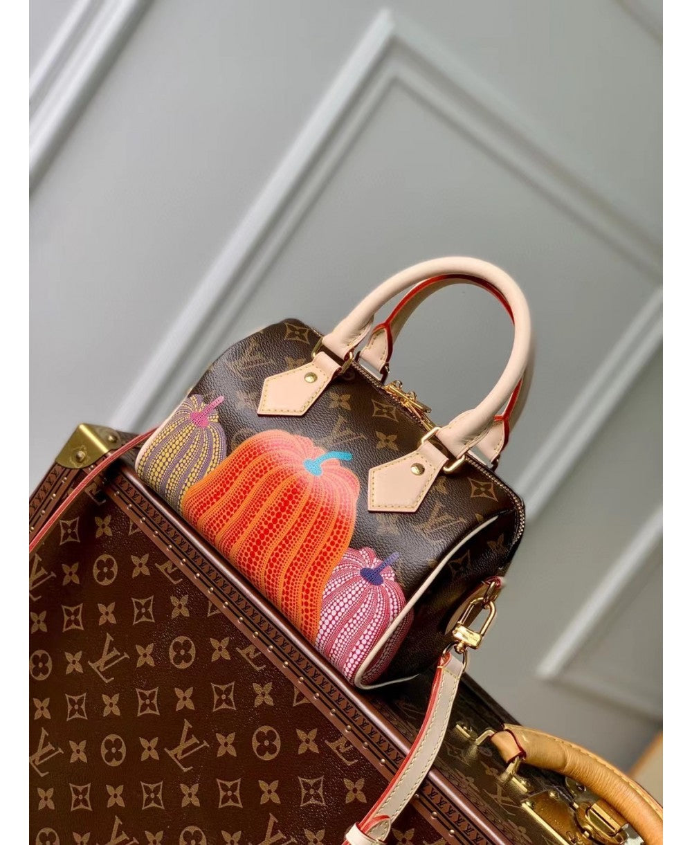 Louis Vuitton x Yayoi Kusama Speedy Bandoulière 20 - Edizione Limitata con Motivo Pumpkin