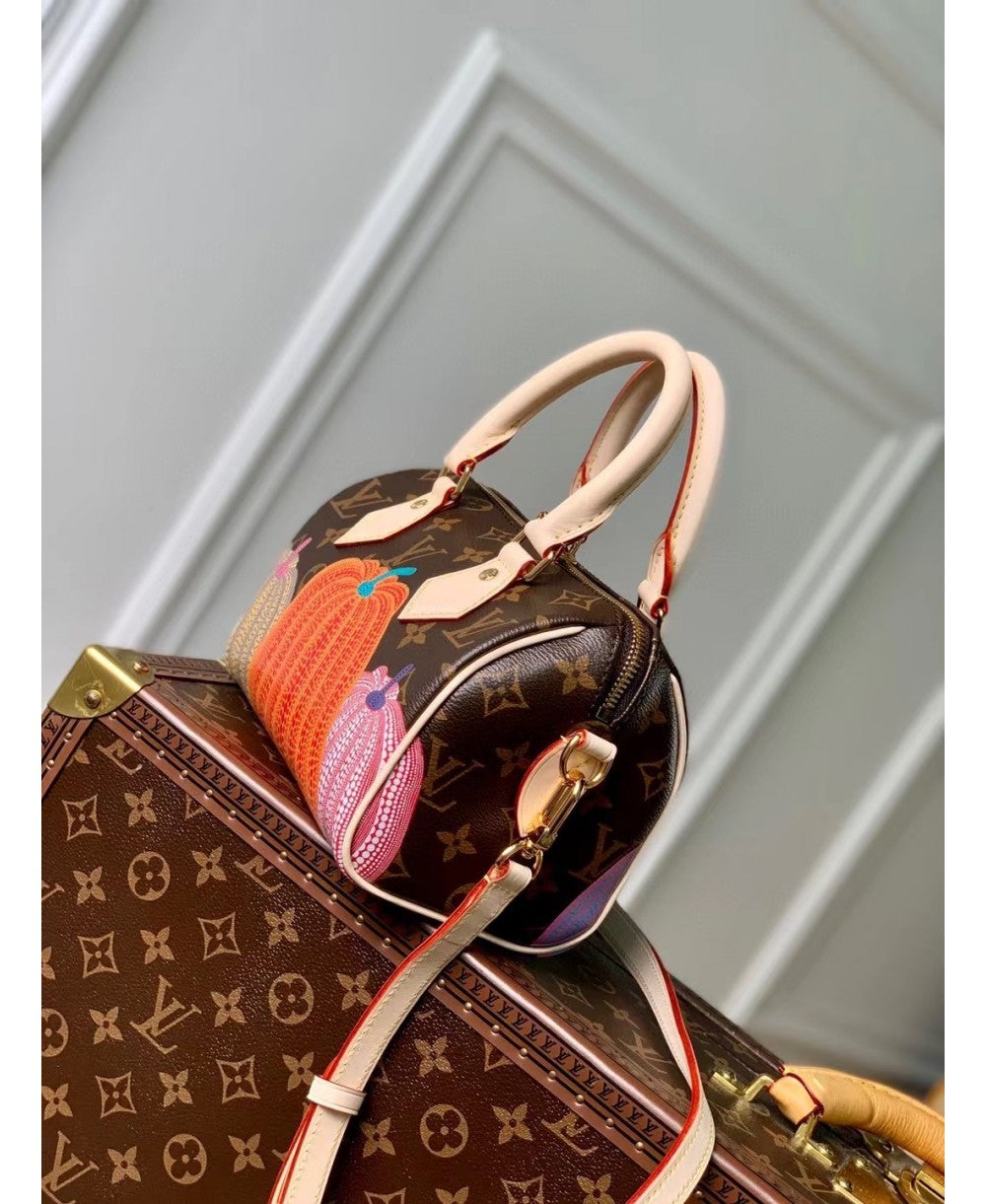 Louis Vuitton x Yayoi Kusama Speedy Bandoulière 20 - Edizione Limitata con Motivo Pumpkin