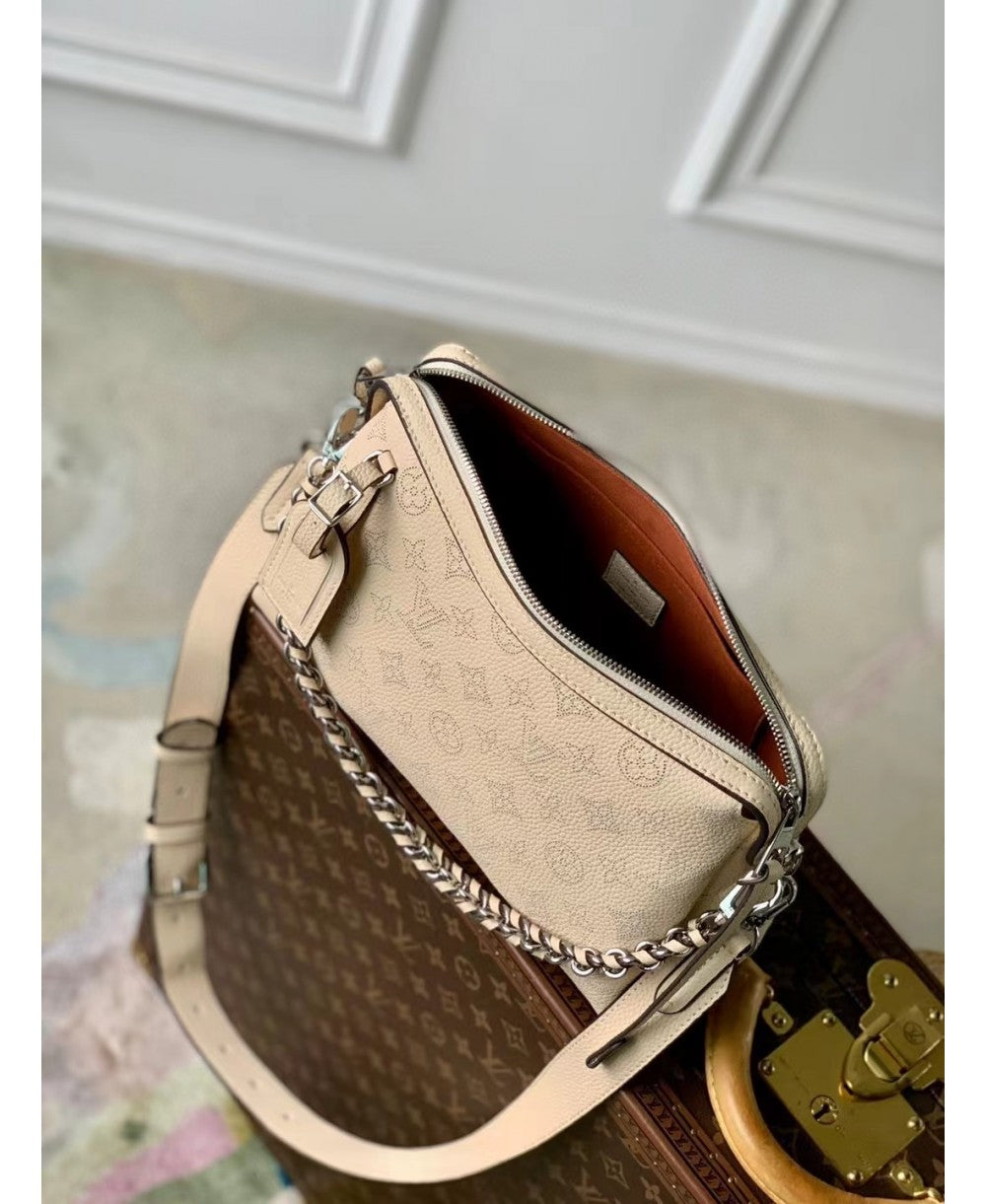 Louis Vuitton Hand It All PM in Pelle Mahina - Beige Crema