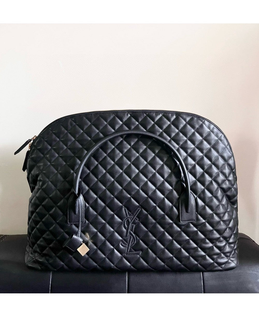 SAINT LAURENT ES GIANT TRAVEL BAG IN QUILTED LEATHER